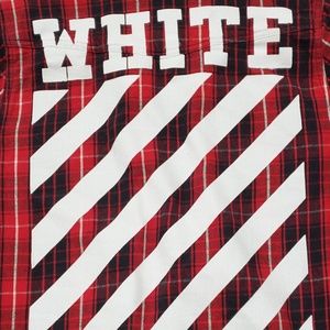 Off White Red Flannel 15SS